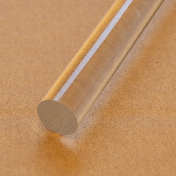 20mm Clear Acrylic Round Rod (extruded)